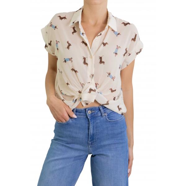 Camicia con bassotti manica corta 